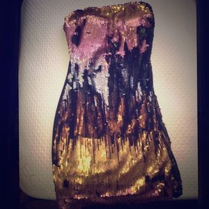 Sparkly mix colors dress